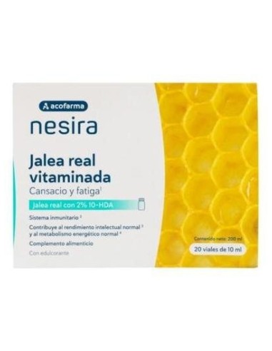 Acofarma Nesira Jalea Real Vitaminada 20 Viales X10Ml