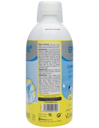 Epaplus Arthicare Colágeno Líquido + Silicio + Ácido Hialurónico + Magnesio Limón 1L