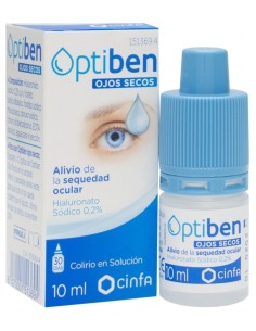 Optiben Ojos Secos Gotas Sequedad Ocular, 10 Ml