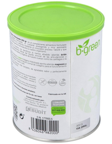 Bgreen Colageno Hidrolizado Bote 300 Gr