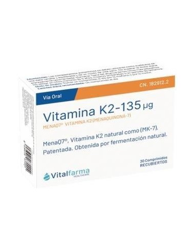 Vitalfarma Vitamina K2 135 Mcg 30 Capsulas