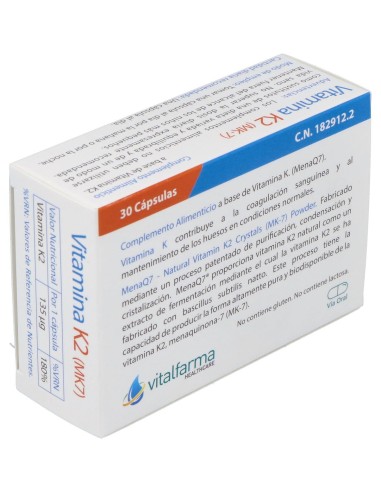 Vitalfarma Vitamina K2 135 Mcg 30 Capsulas