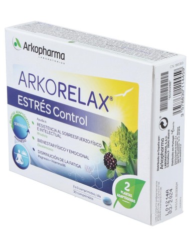 Arkopharma Arkorelax Estrés Control 30Comp