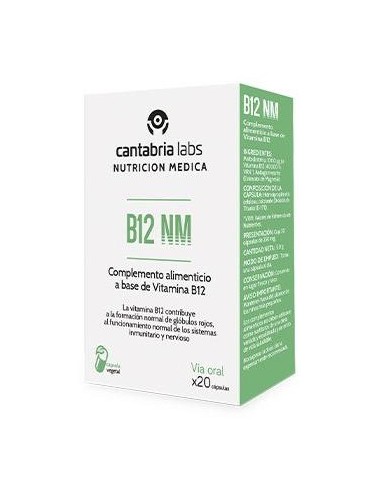 Cantabria Labs B12 Nm 20Caps