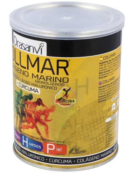 Drasanvi Collmar® Colágeno Marino + Magnesio + Cúrcuma Sabor Vainilla 300G