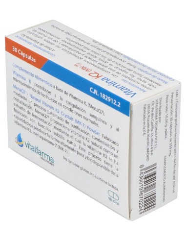 Vitalfarma Vitamina K2 135 Mcg 30 Capsulas