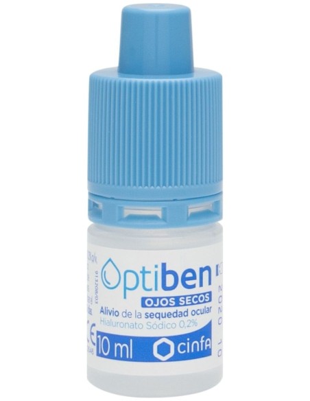Optiben Ojos Secos Gotas Sequedad Ocular, 10 Ml