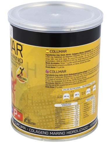 Drasanvi Collmar® Colágeno Marino + Magnesio + Cúrcuma Sabor Vainilla 300G