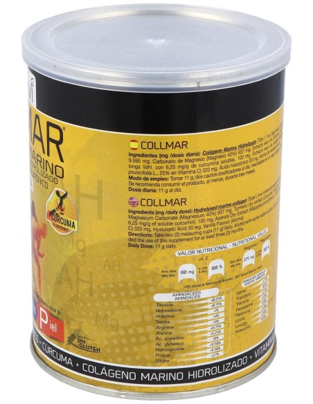 Drasanvi Collmar® Colágeno Marino + Magnesio + Cúrcuma Sabor Vainilla 300G