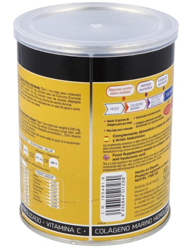 Drasanvi Collmar® Colágeno Marino + Magnesio + Cúrcuma Sabor Vainilla 300G