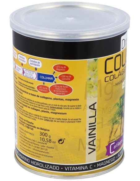 Drasanvi Collmar® Colágeno Marino + Magnesio + Cúrcuma Sabor Vainilla 300G