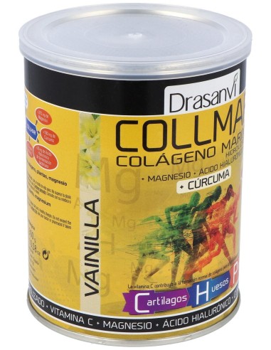 Drasanvi Collmar® Colágeno Marino + Magnesio + Cúrcuma Sabor Vainilla 300G