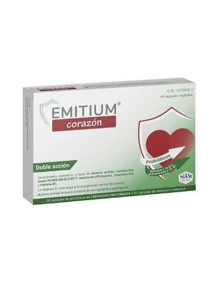 Emitium Corazón 40 Cápsulas