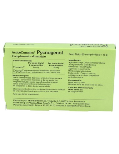 Activecomplex Pycnogenol 60 Compr Pharma