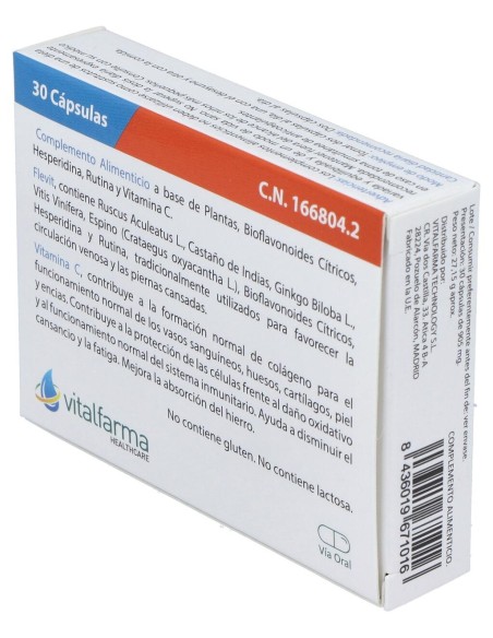 Flevit 30 Capsulas Vitalfarma