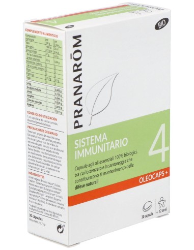Pranarôm Oleocaps+ 4 Sistema Inmunitario Bio 30Caps