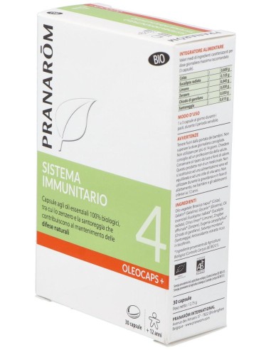 Pranarôm Oleocaps+ 4 Sistema Inmunitario Bio 30Caps
