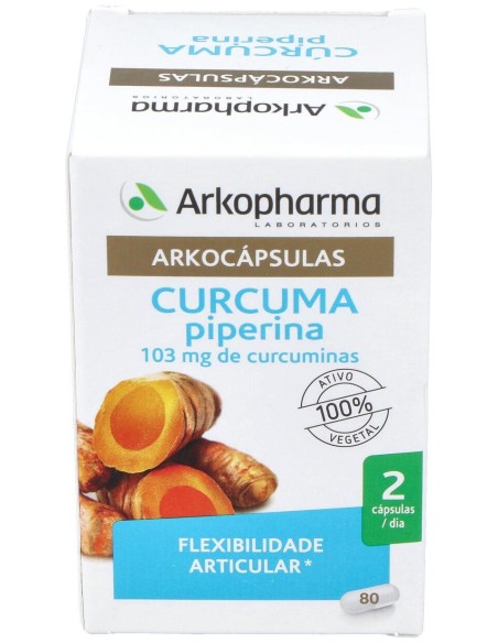 Arkopharma Arkocápsulas Cúrcuma Piperina 80Caps