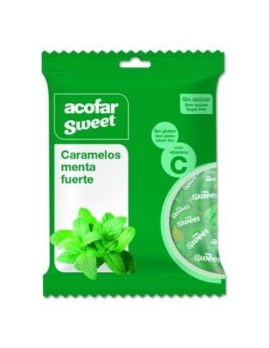 Acofarsweet Caramelos Azucar Menta Fuerte Bolsa 60 G