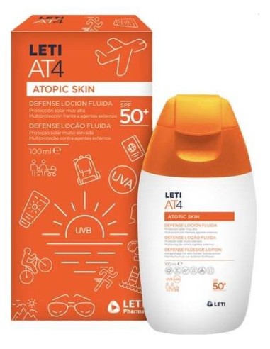 Letiat4 Atopic Skin Defense Loción Fluida Spf50+ 100Ml