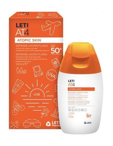 Letiat4 Atopic Skin Defense Loción Fluida Spf50+ 100Ml
