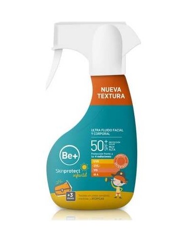 Be+ Skinprotect Infantil Ultra Fluido Facial Corporal Spf50+ Spray 250Ml