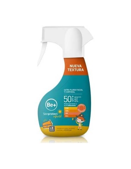Be+ Skinprotect Infantil Ultra Fluido Facial Corporal Spf50+ Spray 250Ml