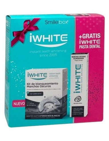 Iwhite Kit Blanqueamiento Manchas Oscuras 10 Moldes + Dentífrico