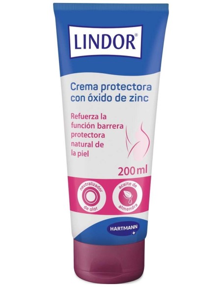 Lindor Crema Protectora Con Oxido De Zinc 200 Ml