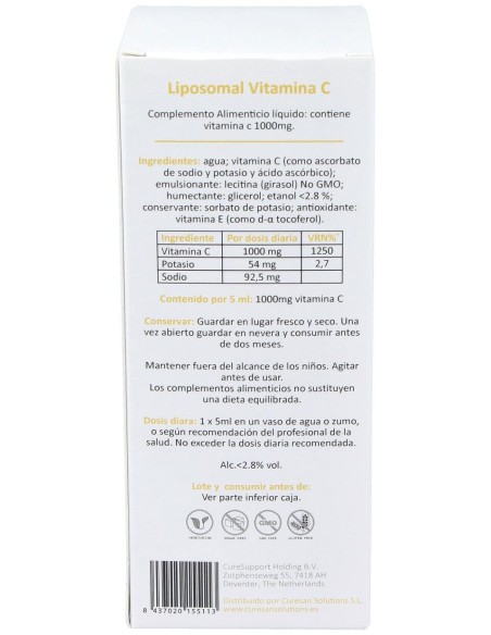 Liposomal Vitamina C 250Ml.