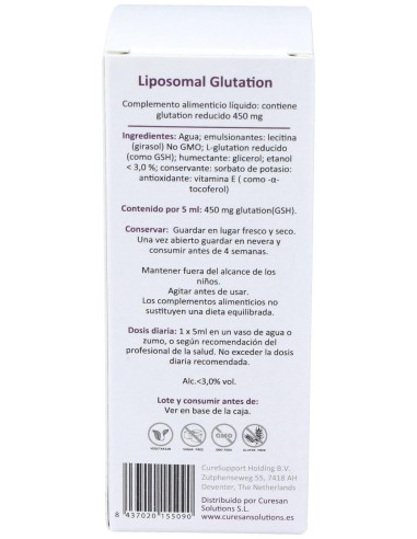 Curesupport Liposomal Glutation 100Ml