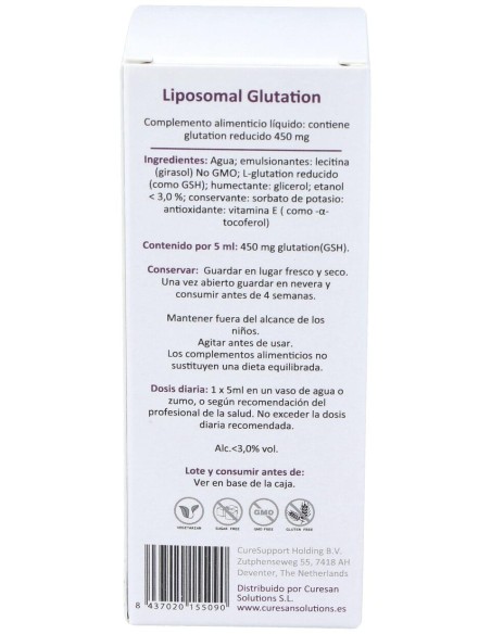 Curesupport Liposomal Glutation 100Ml