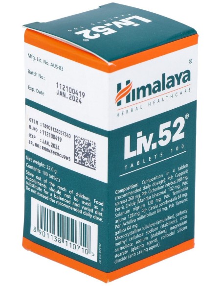 Himalaya Liv.52 100Caps