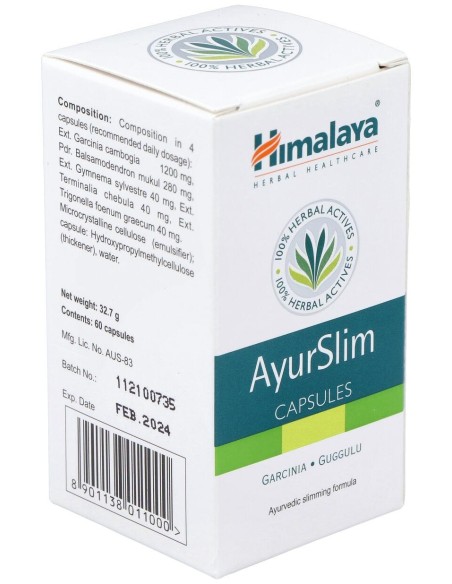 Himalaya Healthcare Ayurslim Adelgazar 60Cáps