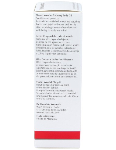 Dr. Hauschka Aceite Corporal De Lodo(Torba) Y Lavanda 75 Ml.