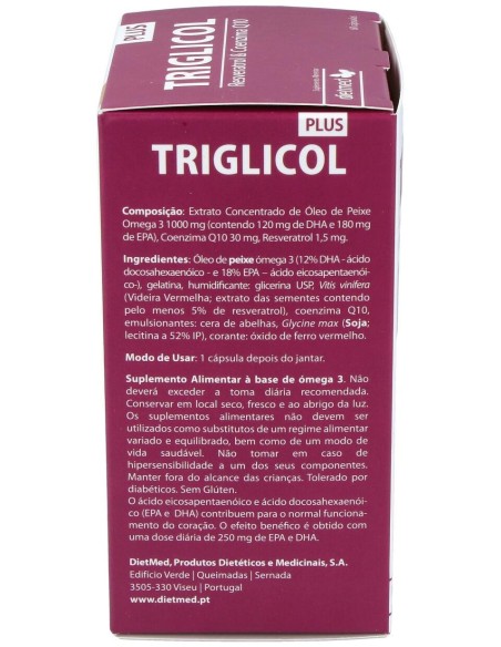 Dietmed Triglicol Plus 60 Perlas