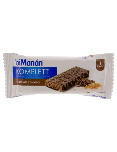 Bimanán Barrita De Chocolate Crujiente, 8 Uds