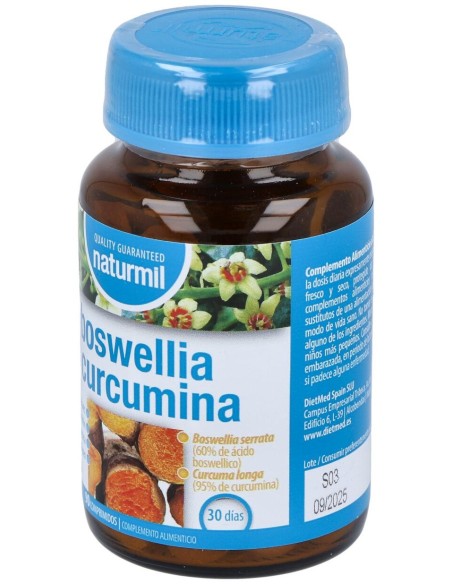 Naturmil Boswellia + Curcumina 90 Comprimidos