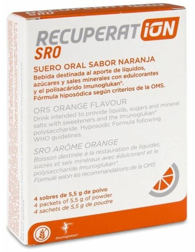 Recuperation Naranja Solución De Rehidratación, 4 Sobres