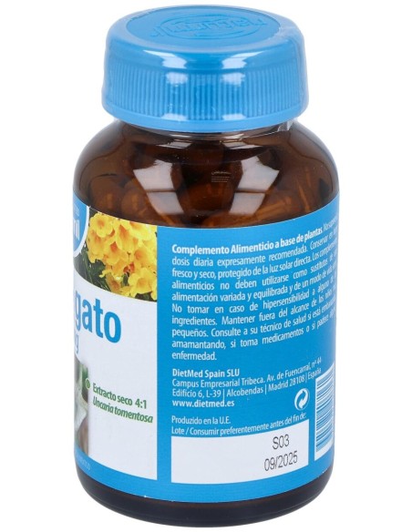 Naturmil Uña De Gato 500 Mg 90 Capsulas