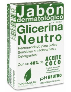 Sanasur Jabón Dermatológico Glicerina Neutro, 100 G