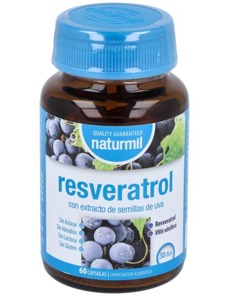 Naturmil Resveratrol Con Extracto De Semilla De Uva 60 Capsulas