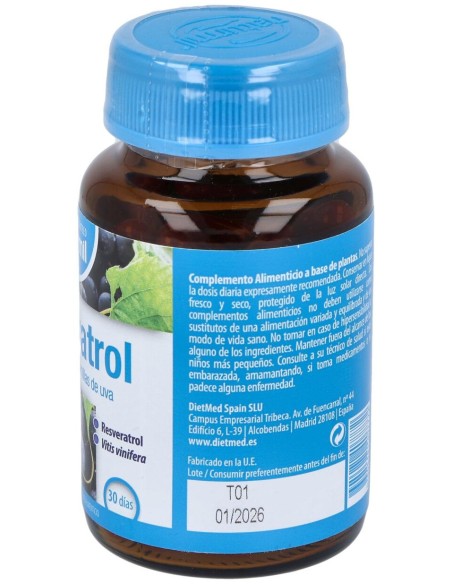 Naturmil Resveratrol Con Extracto De Semilla De Uva 60 Capsulas