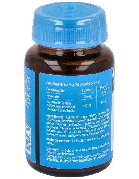 Naturmil Resveratrol Con Extracto De Semilla De Uva 60 Capsulas