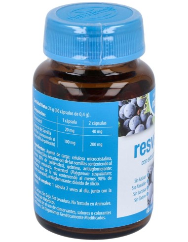 Naturmil Resveratrol Con Extracto De Semilla De Uva 60 Capsulas