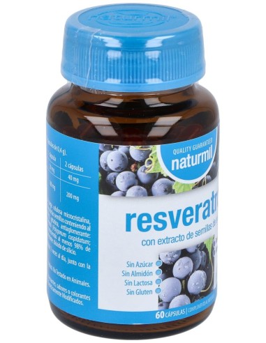 Naturmil Resveratrol Con Extracto De Semilla De Uva 60 Capsulas