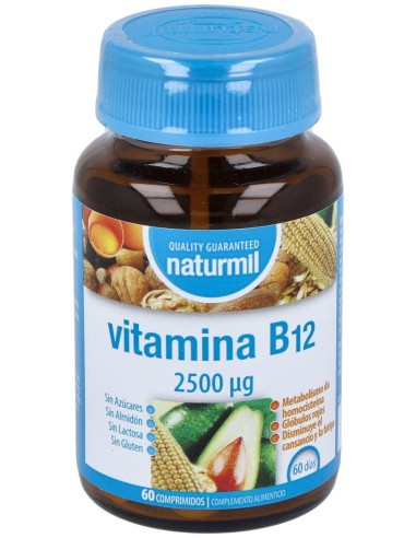 Naturmil Vitamina B12 2500Ug 60 Comprimidos