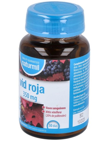 Naturmil Vid Roja 350 Mg 60 Comprimidos