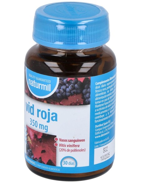 Naturmil Vid Roja 350 Mg 60 Comprimidos