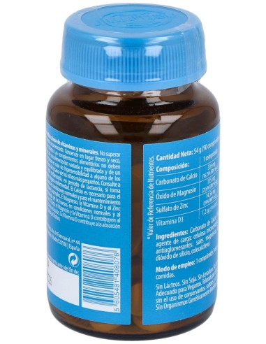 Naturmil Calcio + Magnesio + Zinc + Vitamina D 90 Comprimidos
